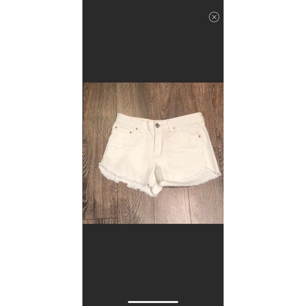 Free People Distressed Jean Shorts